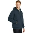 thumbnail image 4 of CornerStone CS620 Mens Heavyweight Full-Zip Hooded Sweatshirt with Thermal Lining, Navy - 3XL, 4 of 6