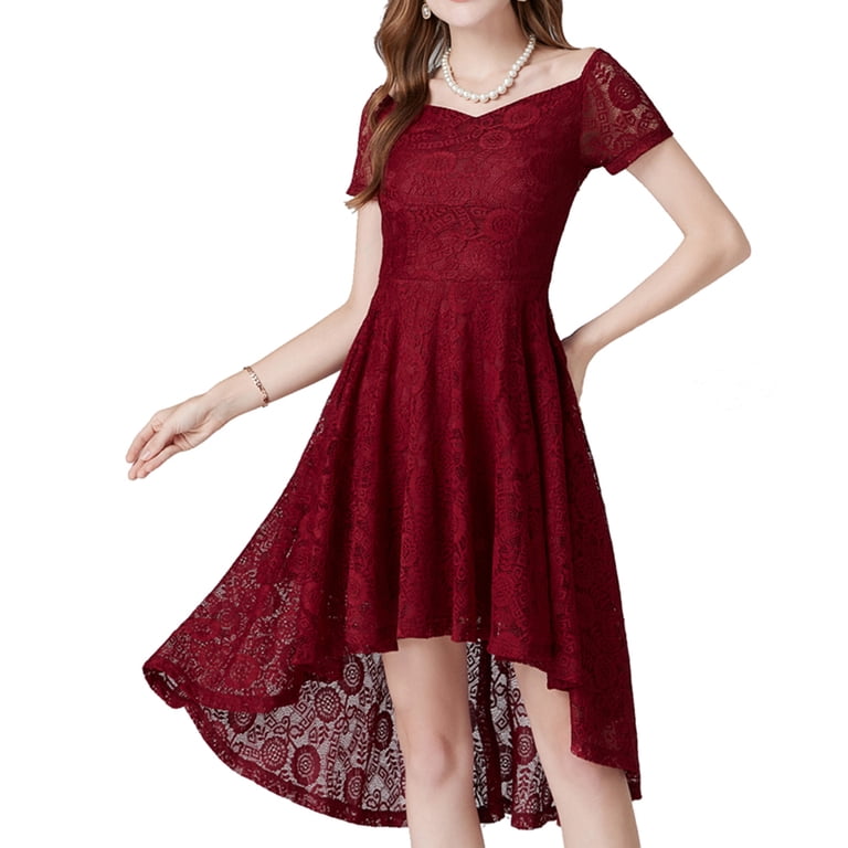 red skater dress with a sweetheart and off shoulder neckline Charlotte Russe Faux Suede off Shoulder Skater Dress