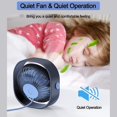 thumbnail image 5 of Ventilador USB Mini JINMJMXG Azul 3 velocidades ajustables 360 grados, 5 of 5