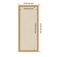 thumbnail image 5 of Kate and Laurel Framed Fabric Pinboard 18 x 42, Neutral Weave Printed Linen Decorative Bulletin Board for Use as a Vision Board or Wall Organization, Lila Gold Frame, 5 of 8