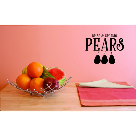 Custom Decals Crisp And Organic Pears Wall Art Size: 20 Inches x 20 Inches