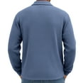 thumbnail image 5 of Lumtrix Mens Waffle Long Sleeve Polo Shirts for Men Henley Shirts with Collar Oversized Casual Button Up Golf Pullover With Pocket Dark Blue S, 5 of 5