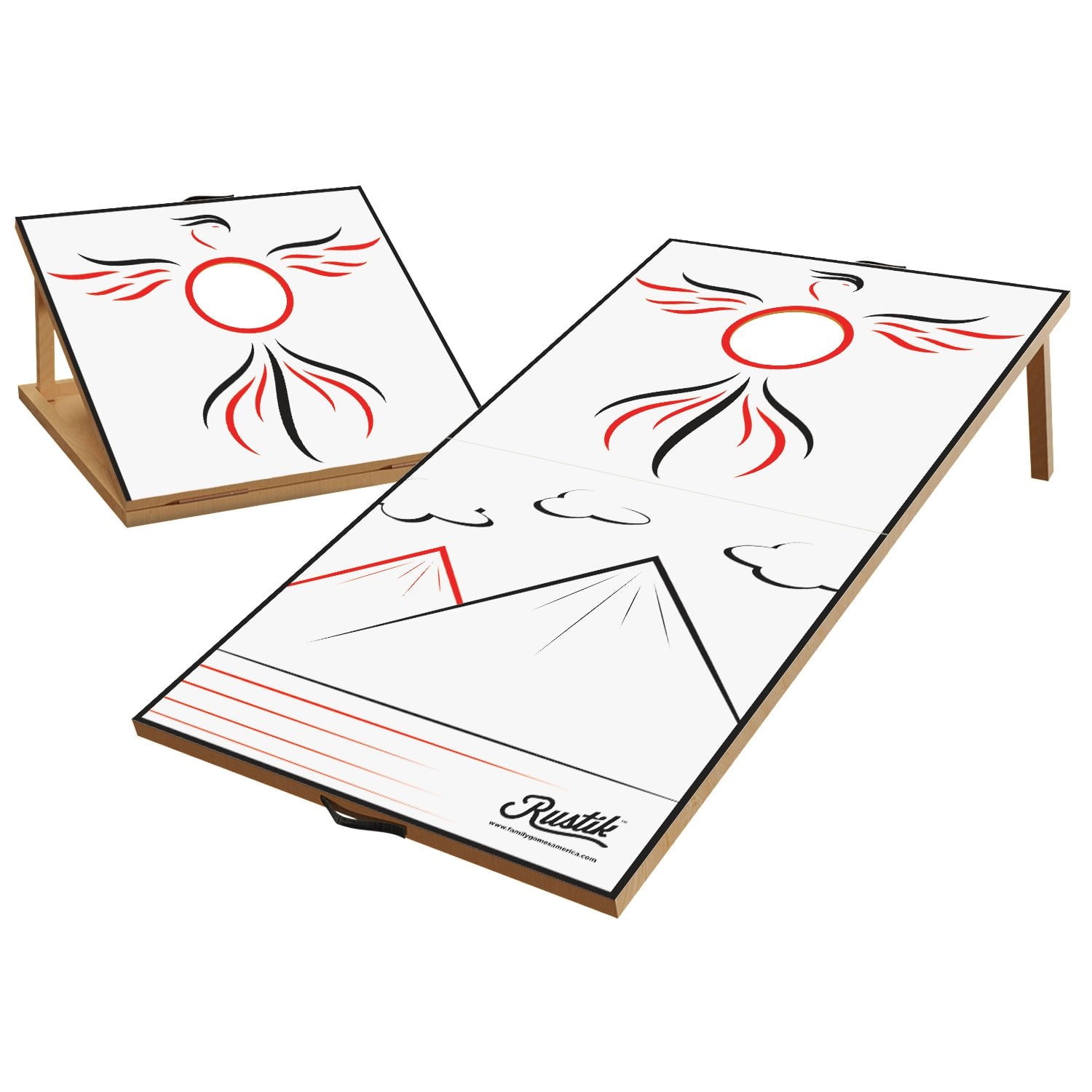 Rustik Jeu de Poche Cornhole Pliable - édition arrière-cour