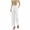 White, variant on Women's Wide Leg Pants Elastic Waist Drawstring Side Pockets Cuffed Hem Loose Fit Casual Trousers Warm-Weather Beach Lounge Wear Airy Texture (Blue, L).