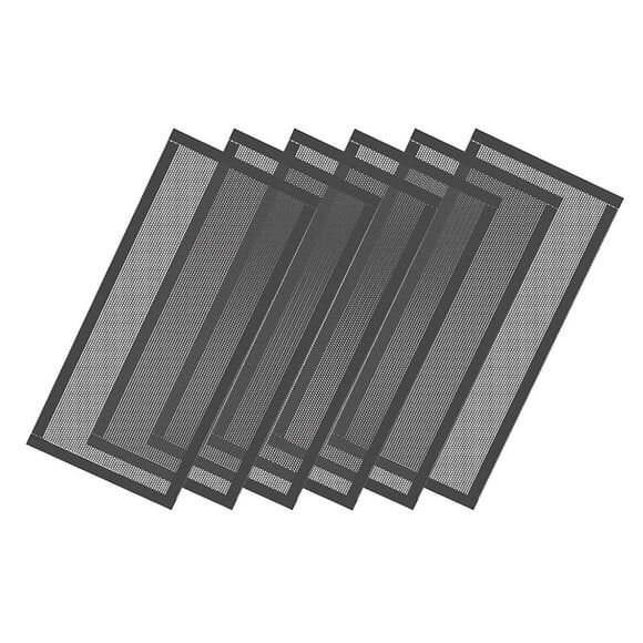 Floor Vent Covers, Strong Magnetic Vent Mesh Air Vent Filters, 4x10Inch PVC Floor Register Vent Screens, 6PCS