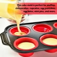thumbnail image 5 of Silicone Muffin Pan, 12 Cups Collapsible Silicone Egg Bites Cupcake Pan with Metal Frame, Muffin Tins Easy to Pop Nonstick Muffin Tray with Spatula Set of 3, Oven and Dishwasher Safe, 5 of 8