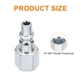 thumbnail image 2 of Uxcell 10pcs 1/4" NPT Male Air Plug A Style Plugs for Pneumatic Nail Gun Air Compressors, 2 of 7