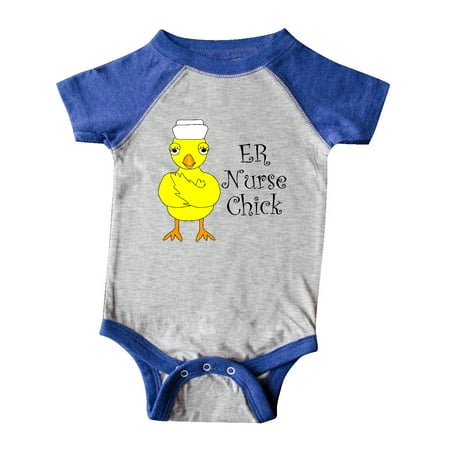 

Inktastic ER Nurse Chick Gift Baby Boy or Baby Girl Bodysuit