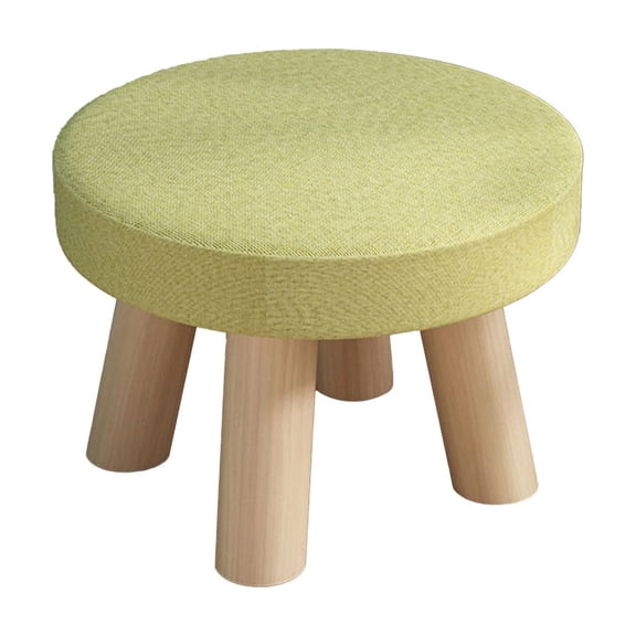 WSZZL Versatile Multi-Purpose Foot Stool, Compact Round Wooden Stool, Lightweight and Space-Saving, Ideal for Living Rooms and Patios, Perfect for Home Decor Enthusiasts