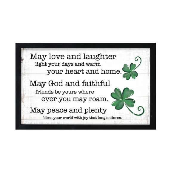 Lifesong Milestones St. Patrick's Day Irish Shadow Box Frame Home Decorations