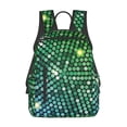 thumbnail image 1 of Disketp Green Disco Lights Mochila Ligera e Impermeable, Mochila de Día Resistente para Viajes, Senderismo y Uso Diario para Hombre y Mujer, 1 of 7