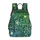 thumbnail image 1 of Balery Green Disco Lights Mochila ligera para hombre y mujer: duradera e impermeable, ideal para la escuela, el trabajo, viajes y uso diario., 1 of 7