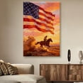 thumbnail image 2 of American Flag Canvas Wall Art, 4th of July Patriotic Canvas Print, Vintage Landscape Paintings for Modern Home Living Room Bedroom Office Decor, 2 of 7