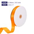 thumbnail image 2 of Uxcell Satin Ribbon, Single Face Polyester Satin Ribbon for Gift Wrapping, Crafts Orange 1 inch, 2 of 7