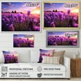 thumbnail image 4 of Designart "Flowers peaceful Lavender I" Floral Floater Framed Canvas Wall Art, 4 of 7