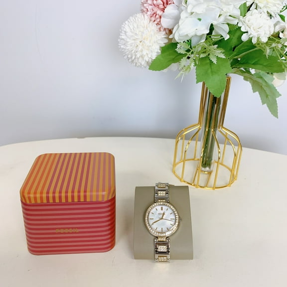 Fossil BQ3884 Karli Three-Hand Two-Tone Stainless Steel Watch