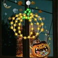 thumbnail image 5 of KMMYS Thanksgiving Halloween Window Lights, Iron Forged Pumpkin Maple Leaf Decoration, 8 Lighting Modes with Remote Control, Indoor Outdoor Festive Decor, Energy Efficient Copper String Lights, 5 of 6