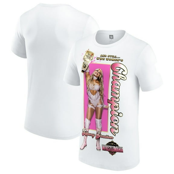 WWE Tiffany Stratton “Women’s Champion” T-Shirt – WrestleMania Edition – Pink Glam Graphic Tee