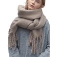 thumbnail image 1 of LinYooLi Winter Scarfs for Women Cold Weather Cashmere Feel Big Chunky Solid Scarf Oversized Thick Scarves, 1 of 5