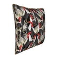 thumbnail image 2 of Haiem Roosters 2 Print Velvet Soft Solid Decorative Square Throw Pillow Covers Set with Elegant Piping Christmas Cushion Case for Sofa Bedroom Car-16"x16", 2 of 8