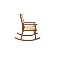 thumbnail image 5 of Contemporary Home Living Woven Rattan Rocking Chair - 41.75" - Caramel Brown, 5 of 9