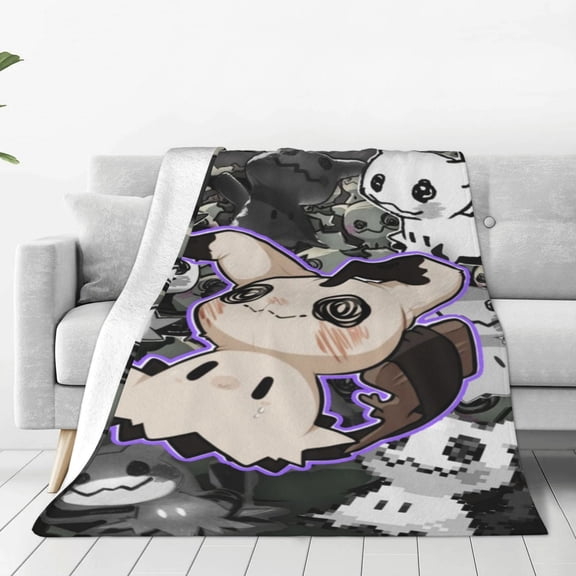 Blanket Cute Character All Season Warm Fuzzy Plush Throw Blankets Soft Flannel Blankets for Couch Chair Bed Travel Home Decor 40"X30"