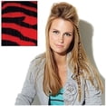 thumbnail image 3 of (3 Pack) Hairuwear Clip In Animal Print Red Tiger Hair Extension, 3 of 3