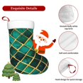 thumbnail image 5 of Naloa Green Mosaic Glass Christmas Stockings Decorations, Xmas Ornaments, DIY Personalized Farmhouse Decor for Home Family Party Tree, 5 of 7