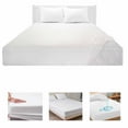 AllTopBargains Waterproof Fitted Vinyl Mattress Encasement, King
