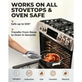 thumbnail image 6 of Gotham Steel Stackmaster Pots and Pans Set, 10 Piece Cookware Set, Stackable Design with Nonstick Cast Texture Coating, Includes Skillets, Sauce Pans, Stock Pots and Utensils, Dishwasher Safe, Black, 6 of 6