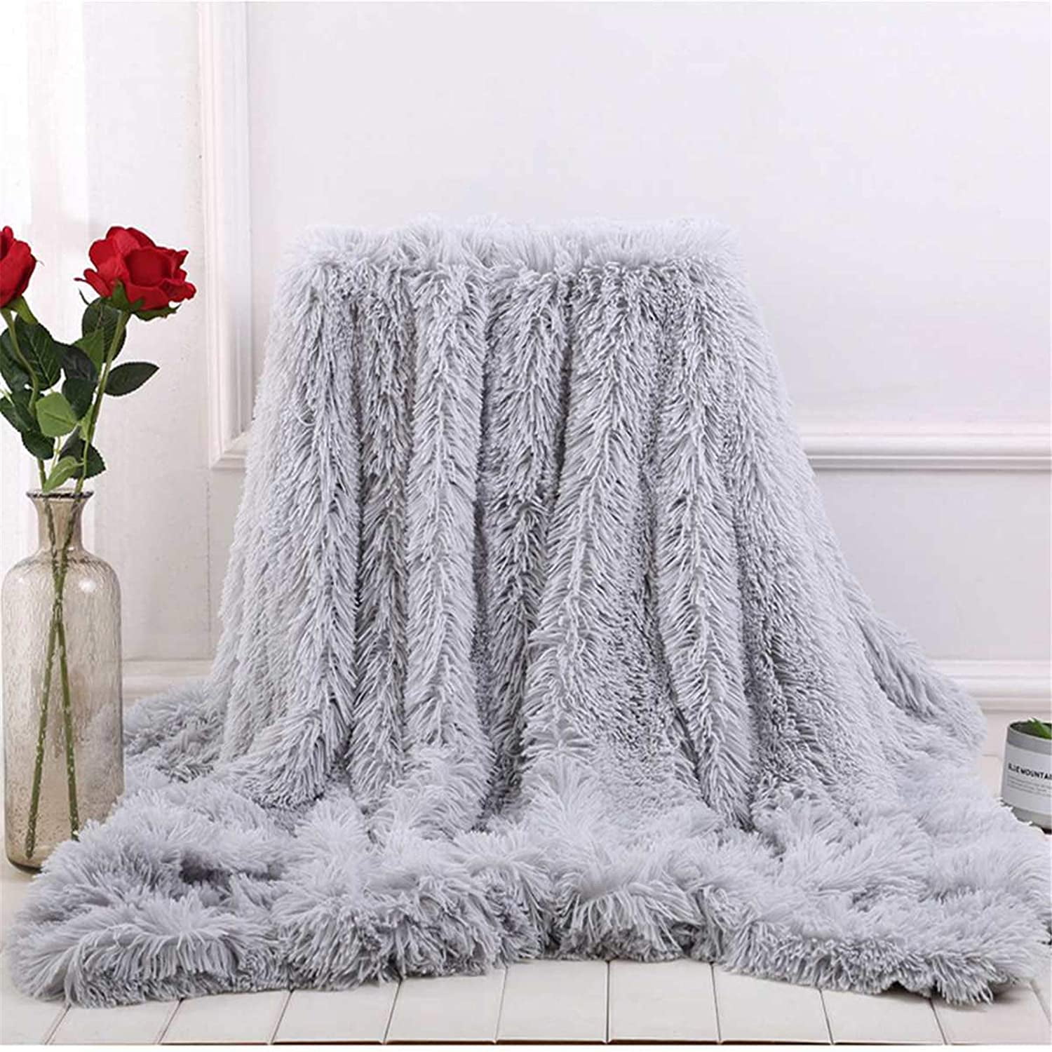 Fur Throw Blanket Super Soft Fluffy Throws Premium Sherpa Backing Blanket  Decorative for Bed, Sofa 
