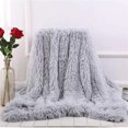 thumbnail image 2 of Fur Throw Blanket Super Soft Fluffy Throws Premium Sherpa Backing Blanket Decorative for Bed, Sofa, 2 of 4