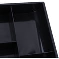 thumbnail image 3 of Cash Register Drawer Insert Tray, Multi-Compartment Currency Organizer With Durable Clip For Secure Bill Holding, Money Organizer Storage Box With Easy Bending Feature, Black, 3 of 5