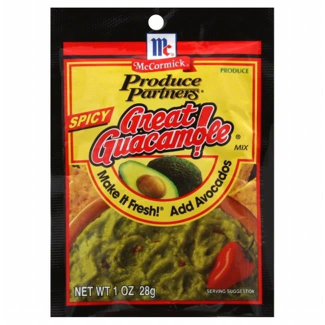 Produce Partners Mix Seasoning Guacamole Spcy1 Oz Pack Of 12