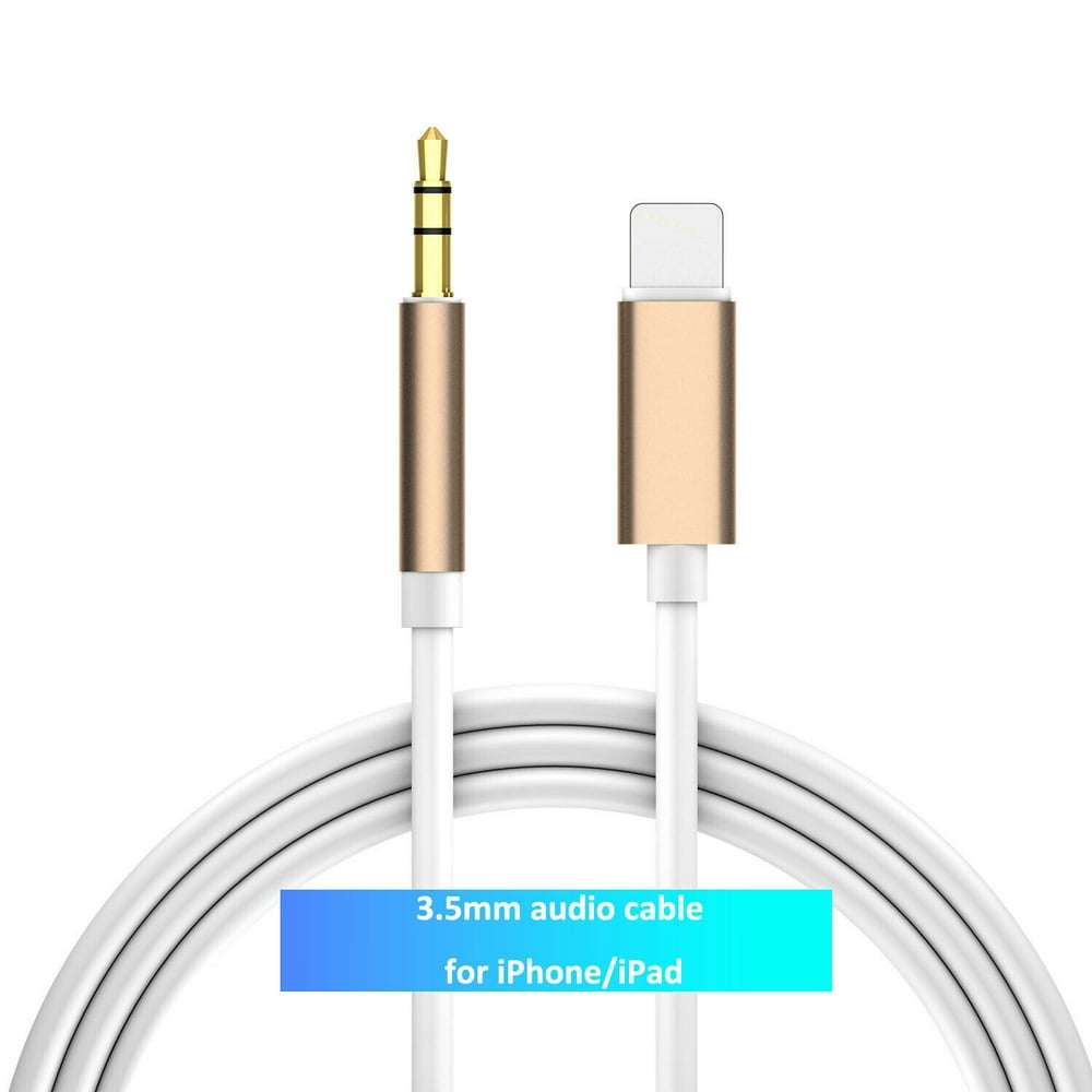 3.5mm Male Aux Stereo Audio Cable to Lighting Cord 3.3FT, Aux Audio