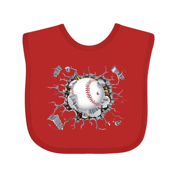 Inktastic Baseball Breakthrough Boys or Girls Baby Bib