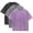 Black+Grey+Purple, variant on 3 Pack Men's Vintage Washed Oversized Cotton T Shirts Loose Fit Short Sleeve Casual Streetwear Unisex Tops