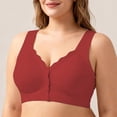 thumbnail image 3 of MEICHEN High Support Front Closure No Underwire Bras for Women Adjustable Strap Full Coverage Jelly Bras Comfortable Seamless Underwear, 3 of 6