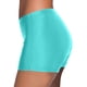 thumbnail image 2 of Prolriy - Bañador corto para mujer, cintura alta, para correr, bikini, ropa de playa, azul claro, talla M, 2 of 8