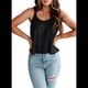 thumbnail image 2 of Camisola Sin Mangas con Lentejuelas para Mujer, Camisetas Sin Mangas, Camisetas Brillantes, Color Negro, Talla L, 2 of 7