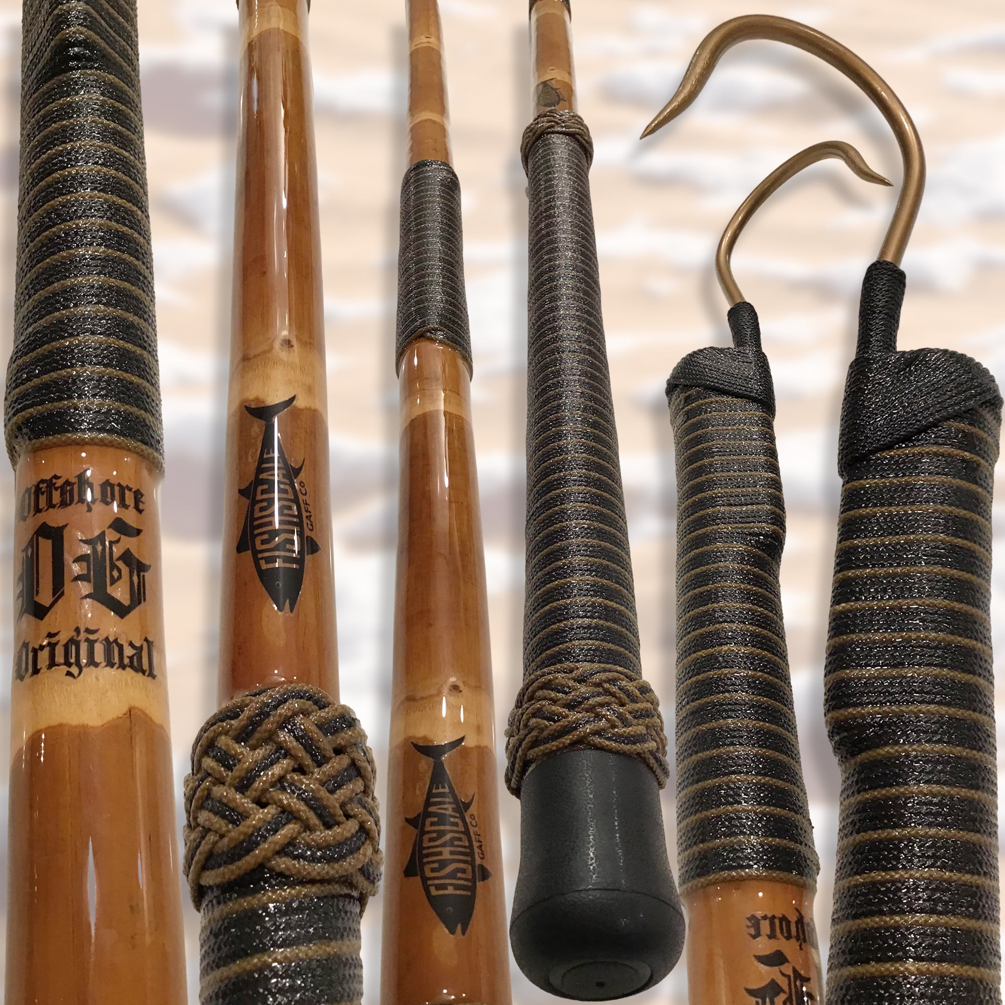 OFFSHORE ORIGINAL x BLACK/TAN DeckhandStyle Calcutta Bamboo Fishing