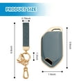 Rislobx Key Fob Cover Fit for Kia, Car Key Case with Leather Lanyard