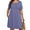 D1-Purple Gray, variant on Women's Plus Summer Dresses Short Sleeves Casual Midi Dress with Pockets 3X Black