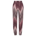 thumbnail image 6 of Huowey Wide Leg Pants Woman High Waist Floral Printing Elastic Waist Trousers Long Pants Boho Beach Relaxed Joggers Summer Fashionable Breathable Pencil Pants,Light Purple,L, 6 of 6