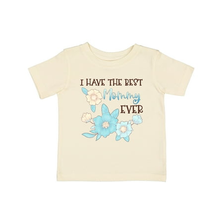 

Inktastic I Have the Best Mommy Ever with Blue Flowers Gift Baby Boy or Baby Girl T-Shirt