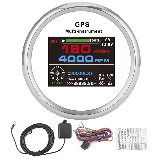 Medidor multifuncional GPS Jadeshay 85 mm Acero inoxidable