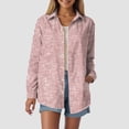 thumbnail image 2 of Towmus Striped Shirt Long Sleeve Women Button Down Shirts Casual Tops Office Work Fall Blouses Trendy Dressy Shirt 5XL, 2 of 5