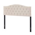 thumbnail image 4 of Home Fare Touffeté Reine Tête de Lit et Banc en Beige, 4 of 11