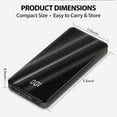 thumbnail image 6 of Portable Power Bank Fast Cell Phone Battery Charger, Black, 6 of 10