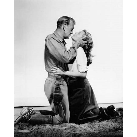 They Came To Cordura 1959 Gary Cooper about to kiss Rita Hayworth movie poster